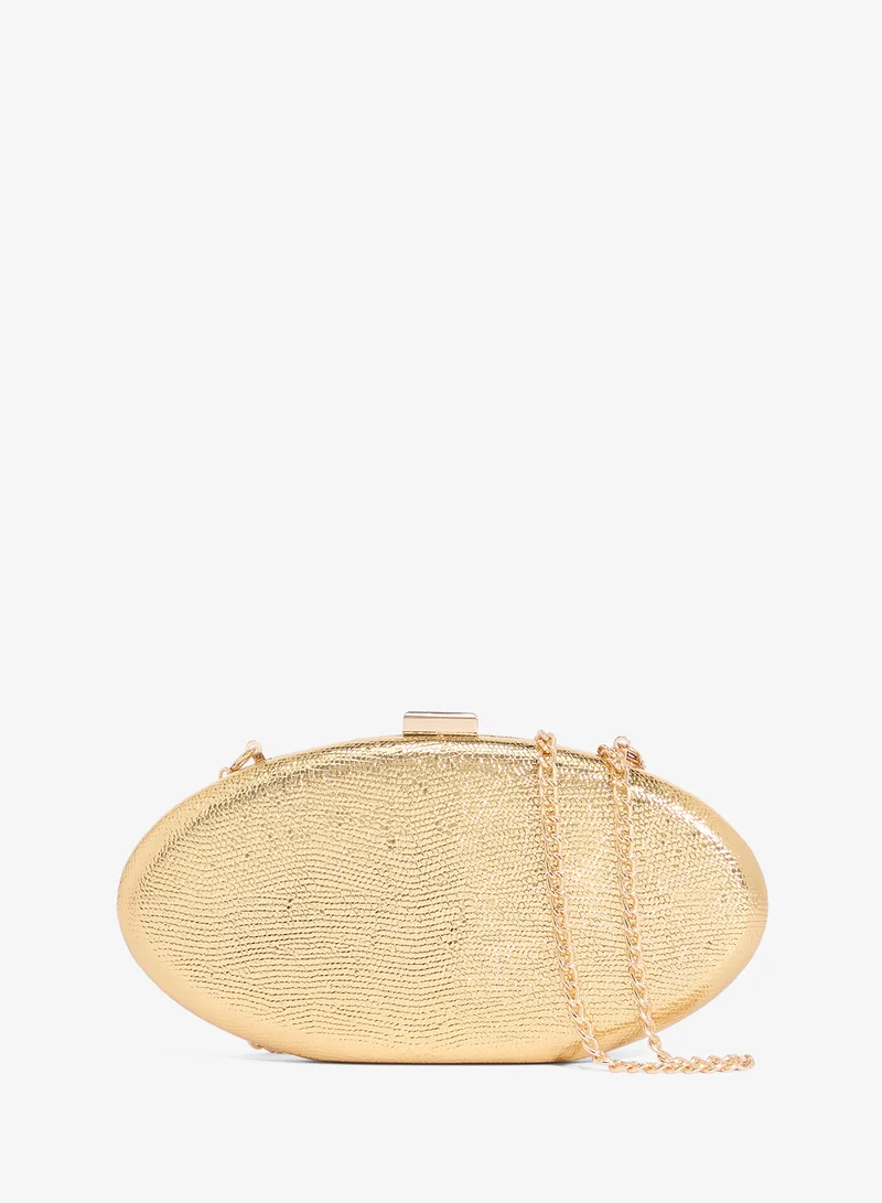 جلاموروس حقيبة يد بيضاوية صلبة مزخرفة